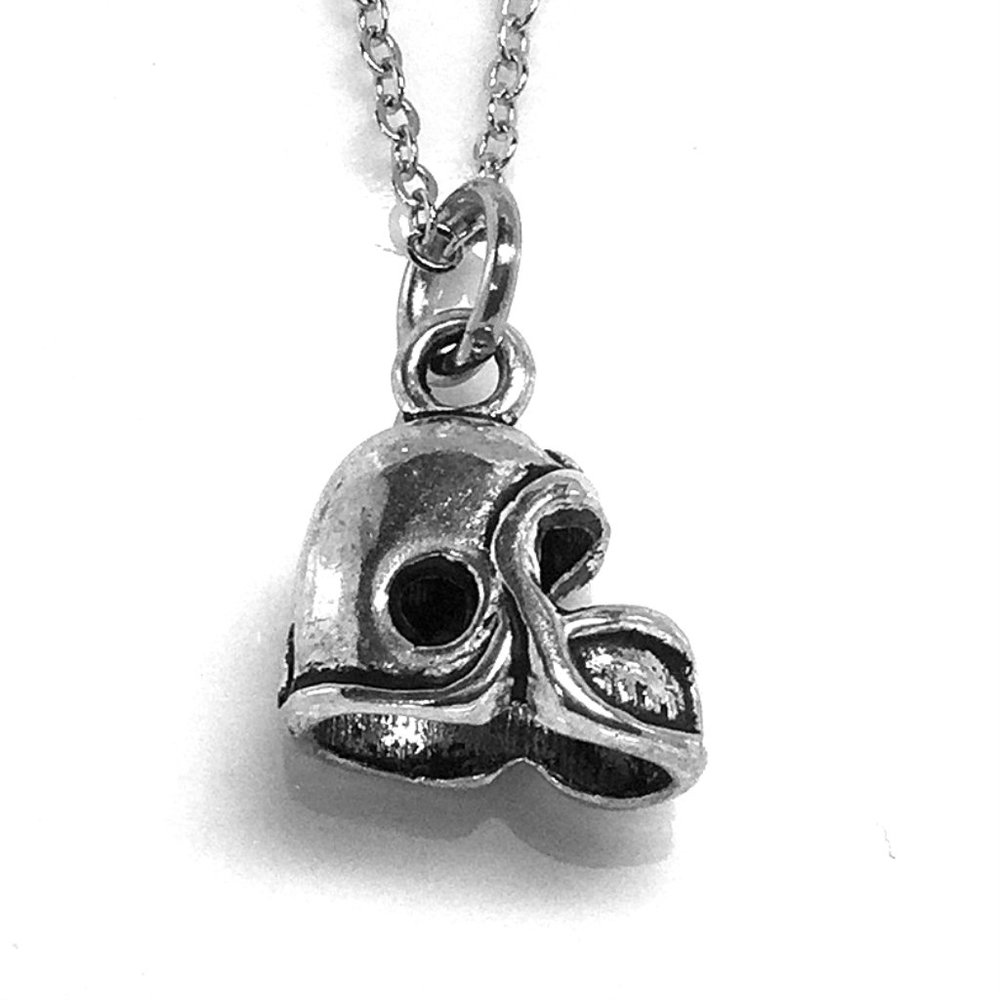 Football Helmet Charm Necklace